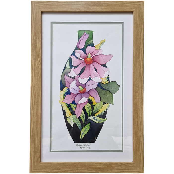 Magnolia - Vase + Watercolour